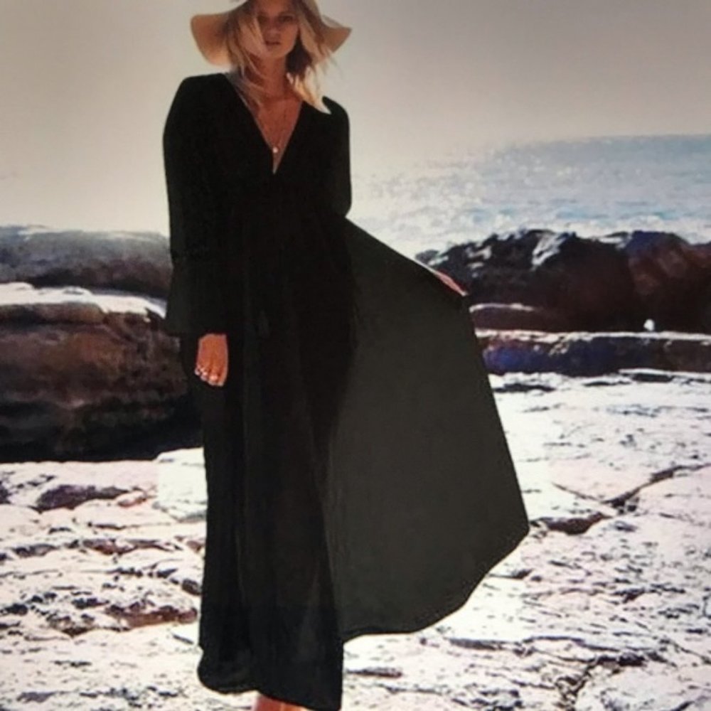 Marc Jacobs long black embroidered tunic NWT